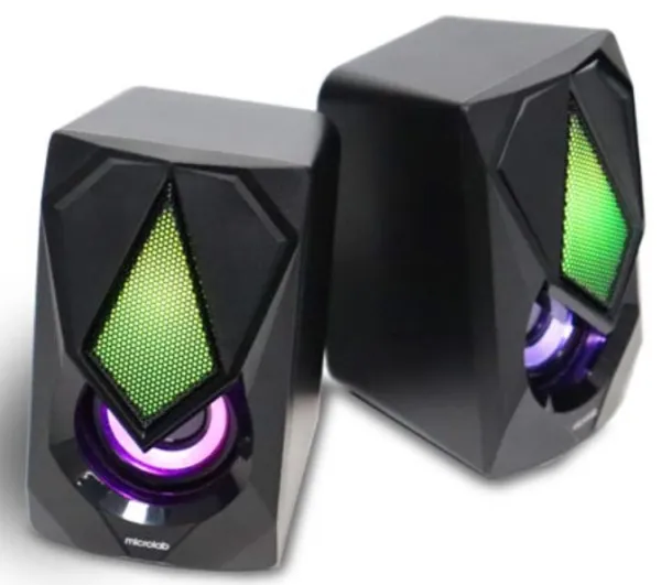 Microlab B25 Set zvučnika 2x3W USB 3.5mm RGB, Crni