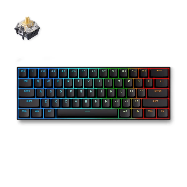 MCHOSE Ace 60 Pro Gaming tastatura Magnetic Switch, Crna