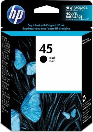HP 45 Kertridž, Crni