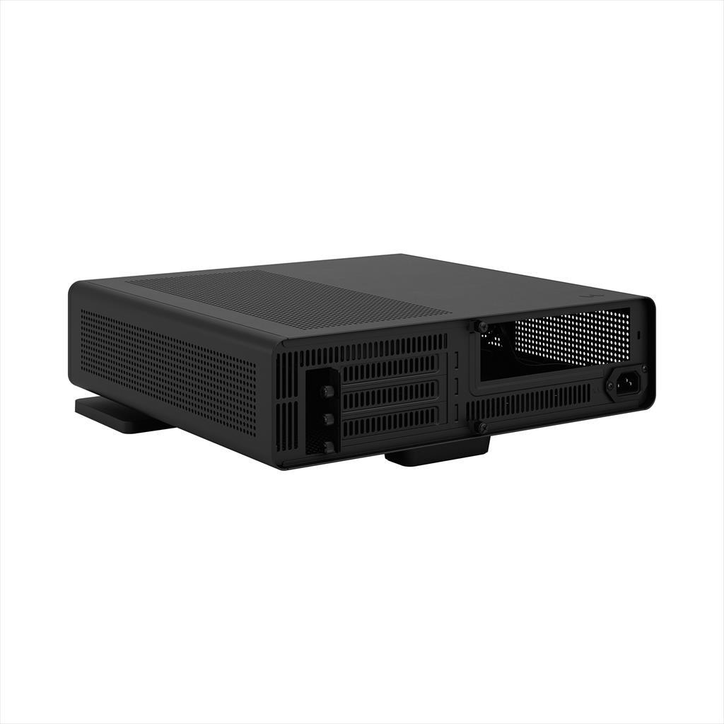 FRACTAL DESIGN Ridge Black Mini-ITX Case, with 2x 140mm Aspect PWM Fans, Black