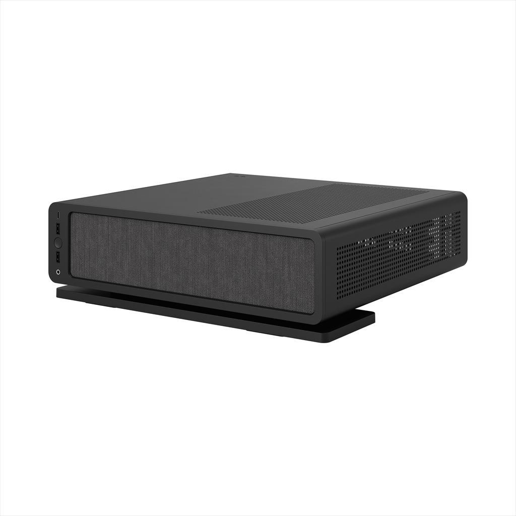 FRACTAL DESIGN Ridge Black Mini-ITX Case, with 2x 140mm Aspect PWM Fans, Black