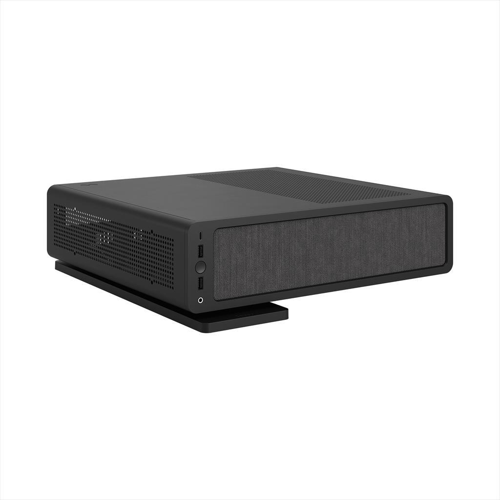 FRACTAL DESIGN Ridge Black Mini-ITX Case, with 2x 140mm Aspect PWM Fans, Black