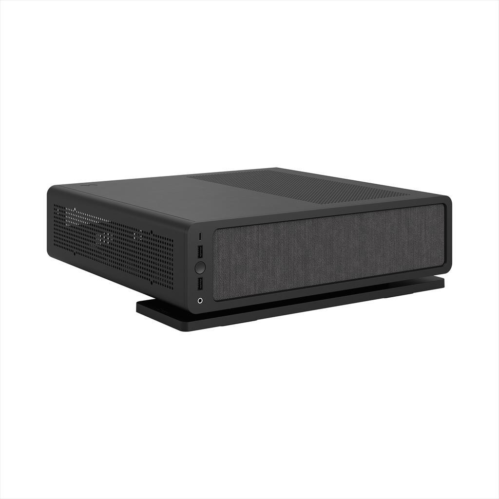 FRACTAL DESIGN Ridge Black Mini-ITX Case, with 2x 140mm Aspect PWM Fans, Black
