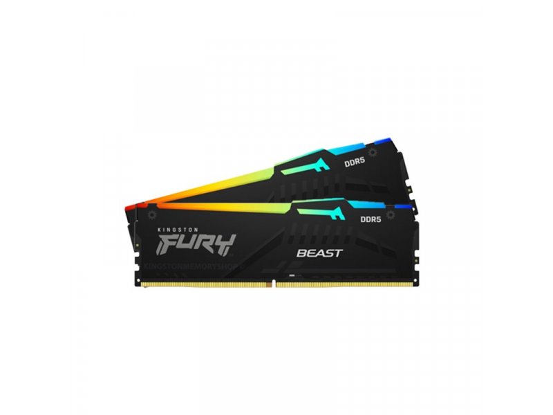 Kingston KF560C36BBEAK2-16 DDR5 RAM Memorija 16GB (2x8GB kit) 6000MT/s FURY Beast RGB EXPO