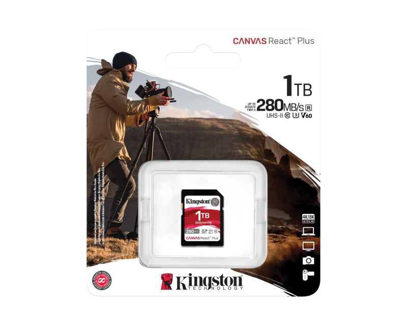 Kingston SDR2V6/1TB Memorijska kartica 1TB SDXC UHS-II 280R/150W U3 V60