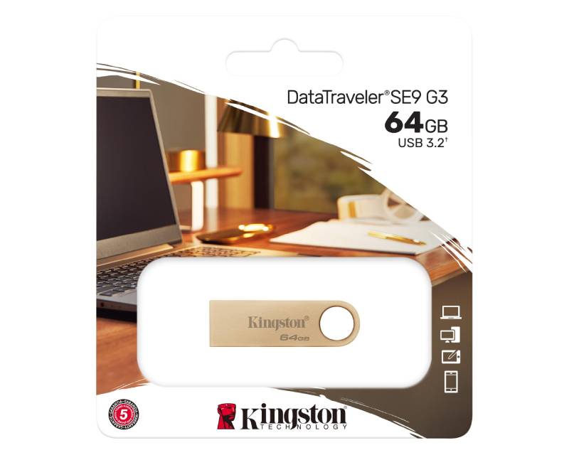 Kingston DTSE9G3/64GB DataTraveler SE9 G3 USB 3.0 flash 64GB, Champagne