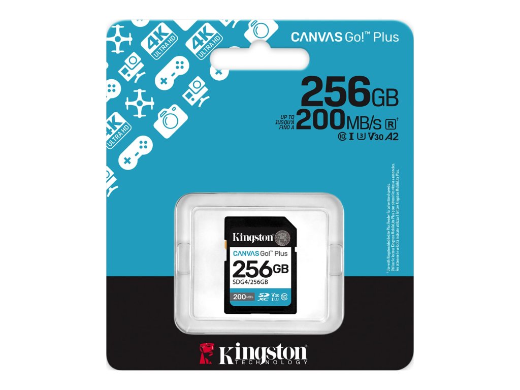 Kingston Canvas Go Plus 256GB SDXC memoriјska kartica 256GB SDXC