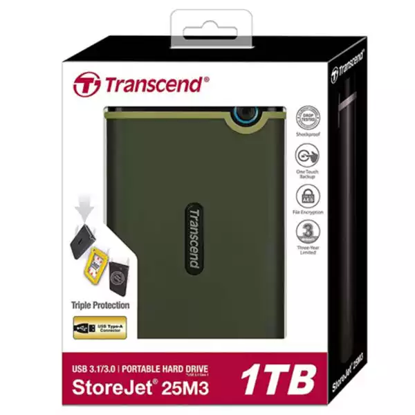 Transcend TS1TSJ25M3G Eksterni hard disk 1TB 3.1