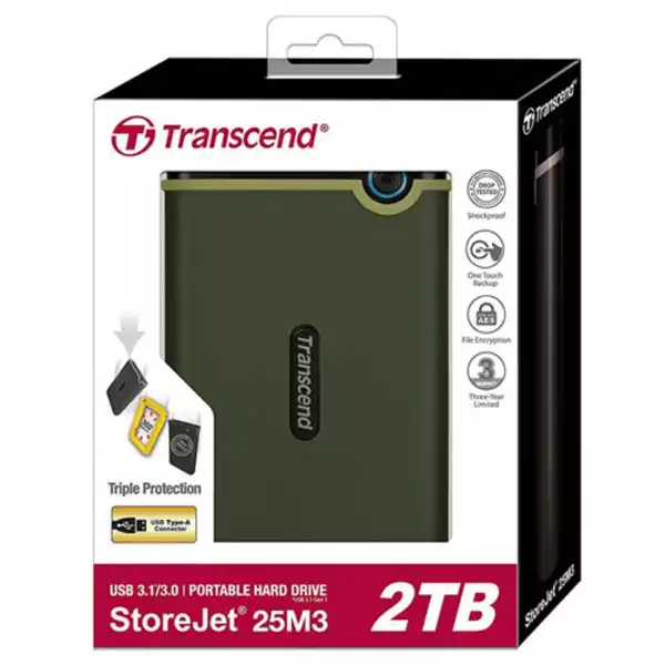 Transcend TS2TSJ25M3G Eksterni hard disk 2TB 3.1