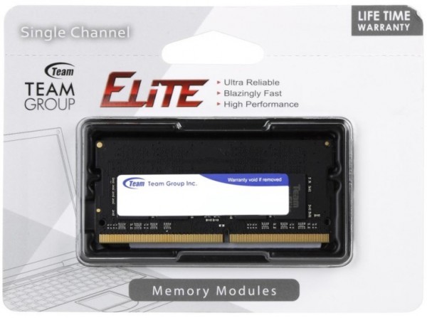 Team TED44G2666C19-S01 RAM memorija Team Elite DDR4 SO-DIMM 4GB 2666MHz 1.2V 19-19-19-43