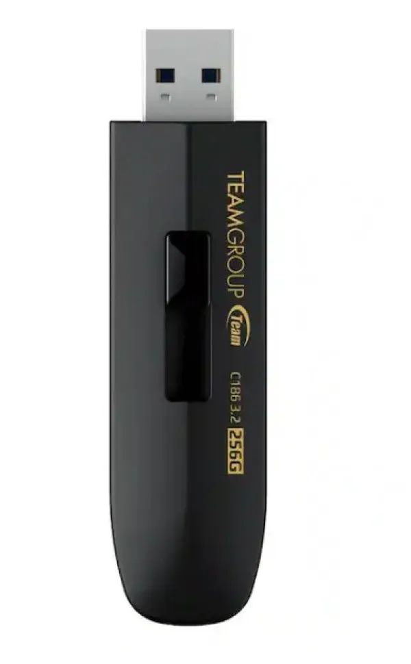 Team TC1863256GB01 USB Flash C186 256GB USB 3.2, Crni