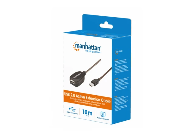Manhattan 150248 Kabl USB-A M/F 2.0 480Mbps produžni aktivni 10m