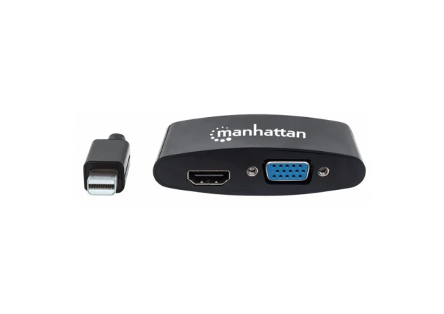 Manhattan 152709 Adapter Mini DisplayPort/M - HDMI/VGA F Kabl, Crni