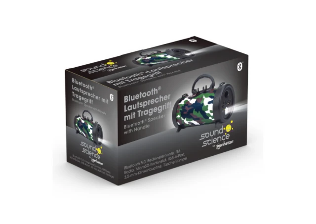 Manhattan 165341 Bluetooth zvučnik 3W 3.5mm USB, Cr