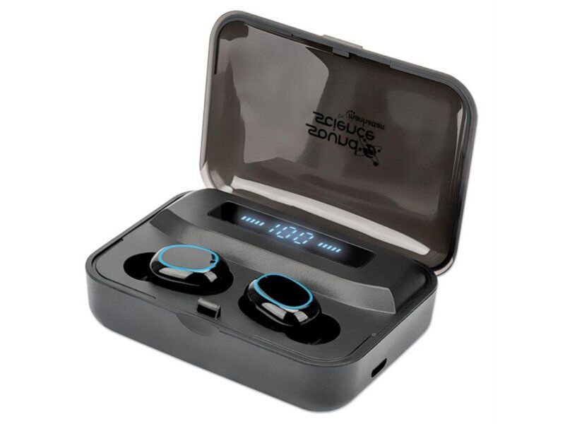 Manhattan 180382 TWS Bluetooth bubice, Crne
