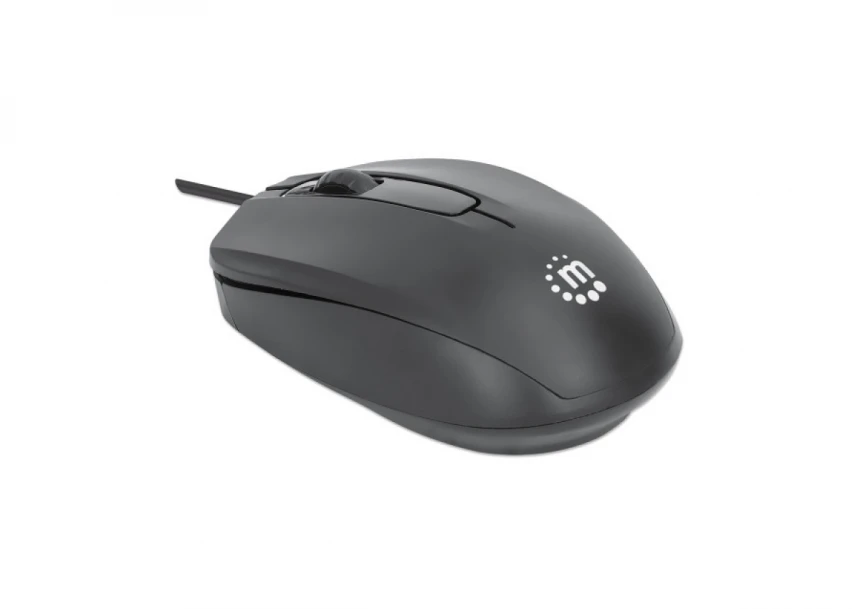 Manhattan Comfort II Miš USB 1000 DPI, Crni