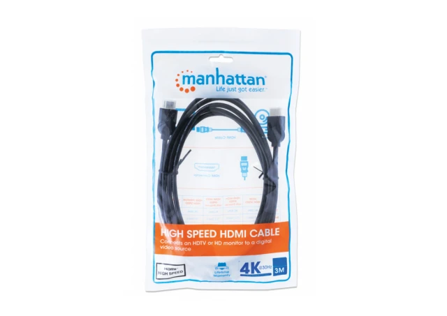 Manhattan 306126 Kabl HDMI M/M 4K/30Hz 3m