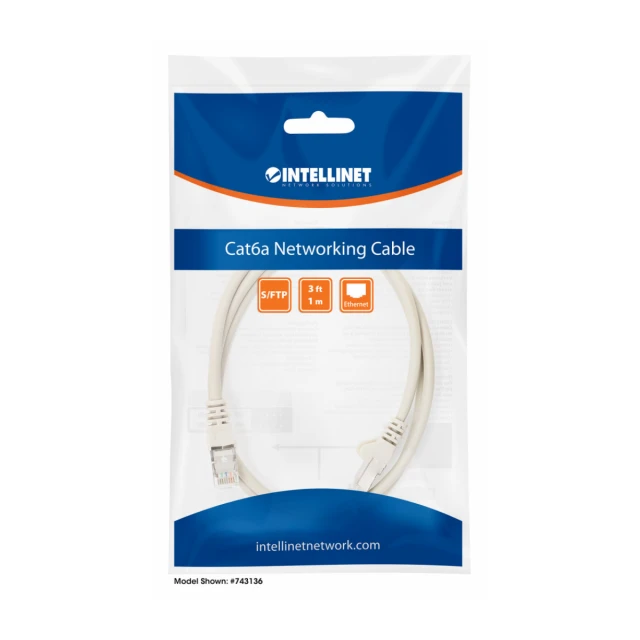 Intellinet 317245 Kabl Lan SFTP Cat6A CU/LS0H 5 m, Sivi