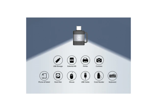Manhattan 356329 Adapter USB 3.0 - USB-C M/F - F/M set 2 adaptera