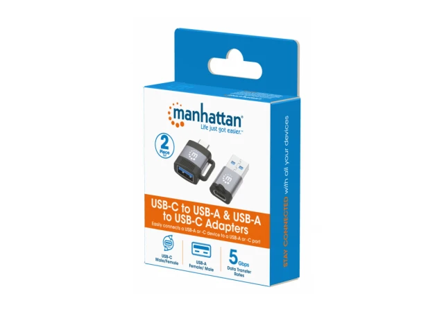 Manhattan 356329 Adapter USB 3.0 - USB-C M/F - F/M set 2 adaptera