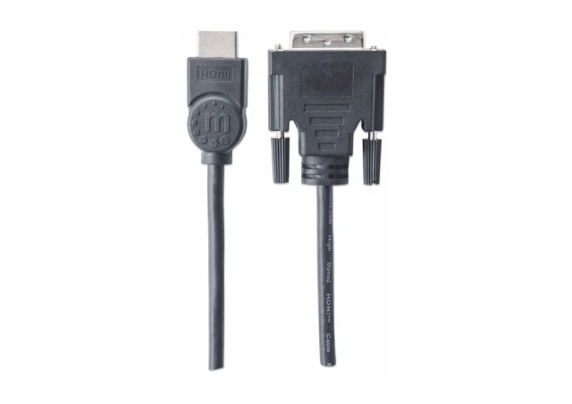Manhattan 372510 Kabl HDMI/M - DVI-D/M 24+1/3m