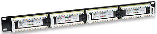 Intellinet Prespojni panel Cat6 UTP 24 porta 19'' 1U, Crni