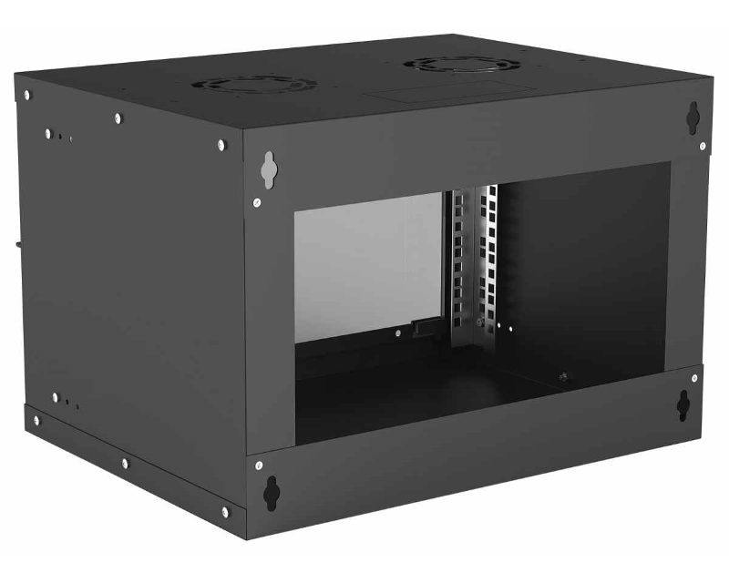 Intellinet 714143 Rek orman 19" Basic Wallmount Cabinet 6U, Crni