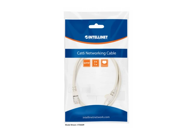 Intellinet 736138 Kabl LAN SFTP Cat6 CU 3m, Sivi