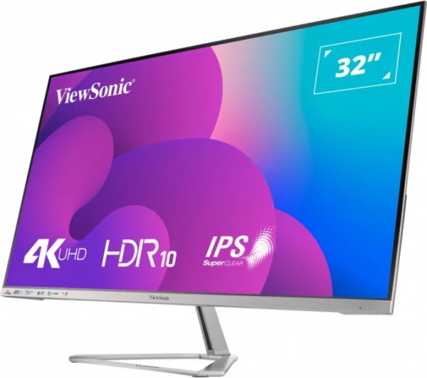 ViewSonic VX3276-4K-MHD Monitor 32" 3840x2160 UHD 4K VA 60Hz 4ms 2x HDMI DP Mini DP HDR10 Zvučnici