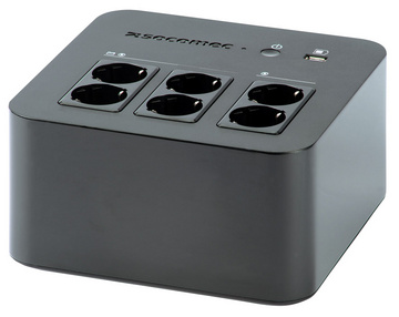 UPS Socomec NeTYS PL 600VA/360W 230V 50/60Hz Step wave, 4+2 šuko izlaz, 1xUSB, Crni