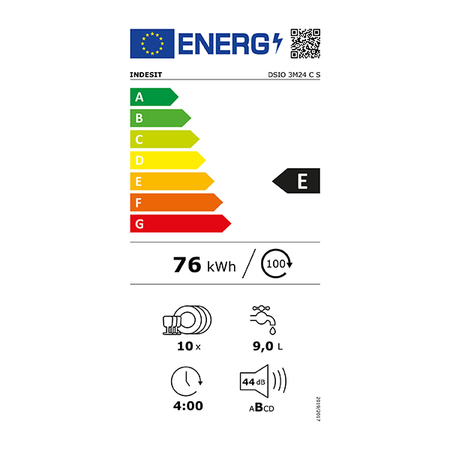 Indesit Ugradna sudomašina DSIO 3M24 C S 10 kompleta, Bela