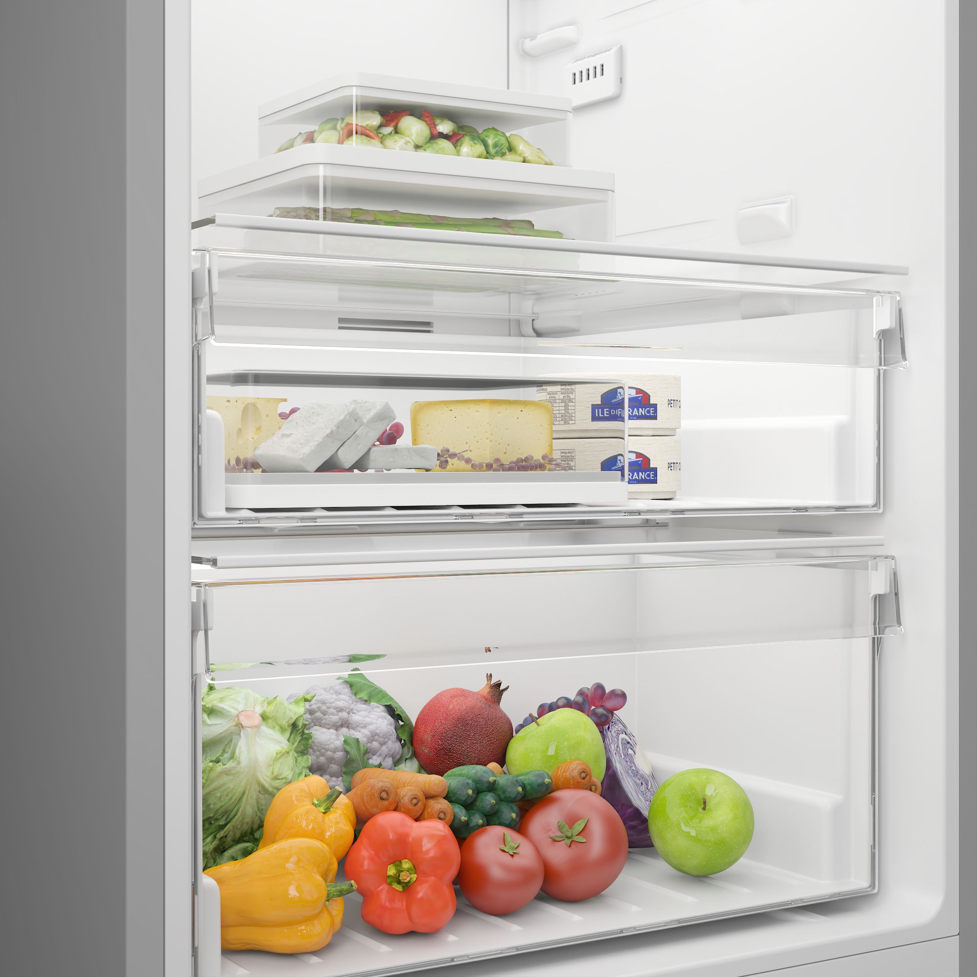 Indesit MLINS1411S4E Frizider sa jednim vratima 367L, Srebrna
