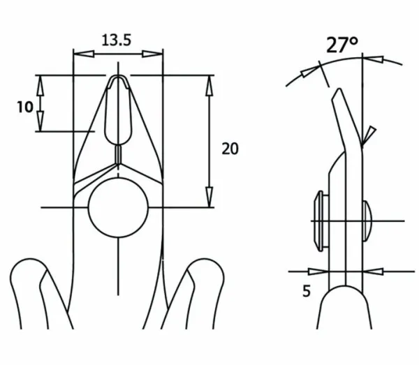 Nedis PG-TRE03NB Klešta za sečenje 128mm