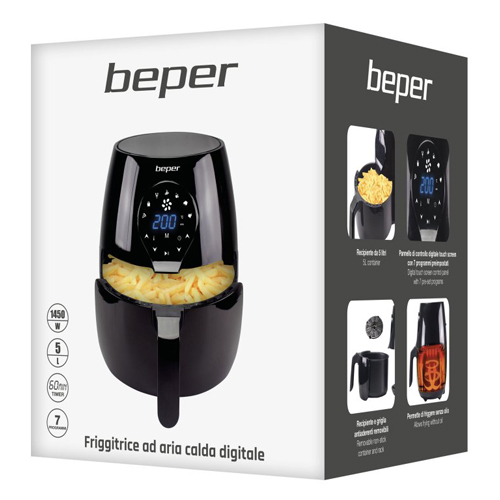 AirFryer Beper P101FRI050/bezuljna/zapremina 5L