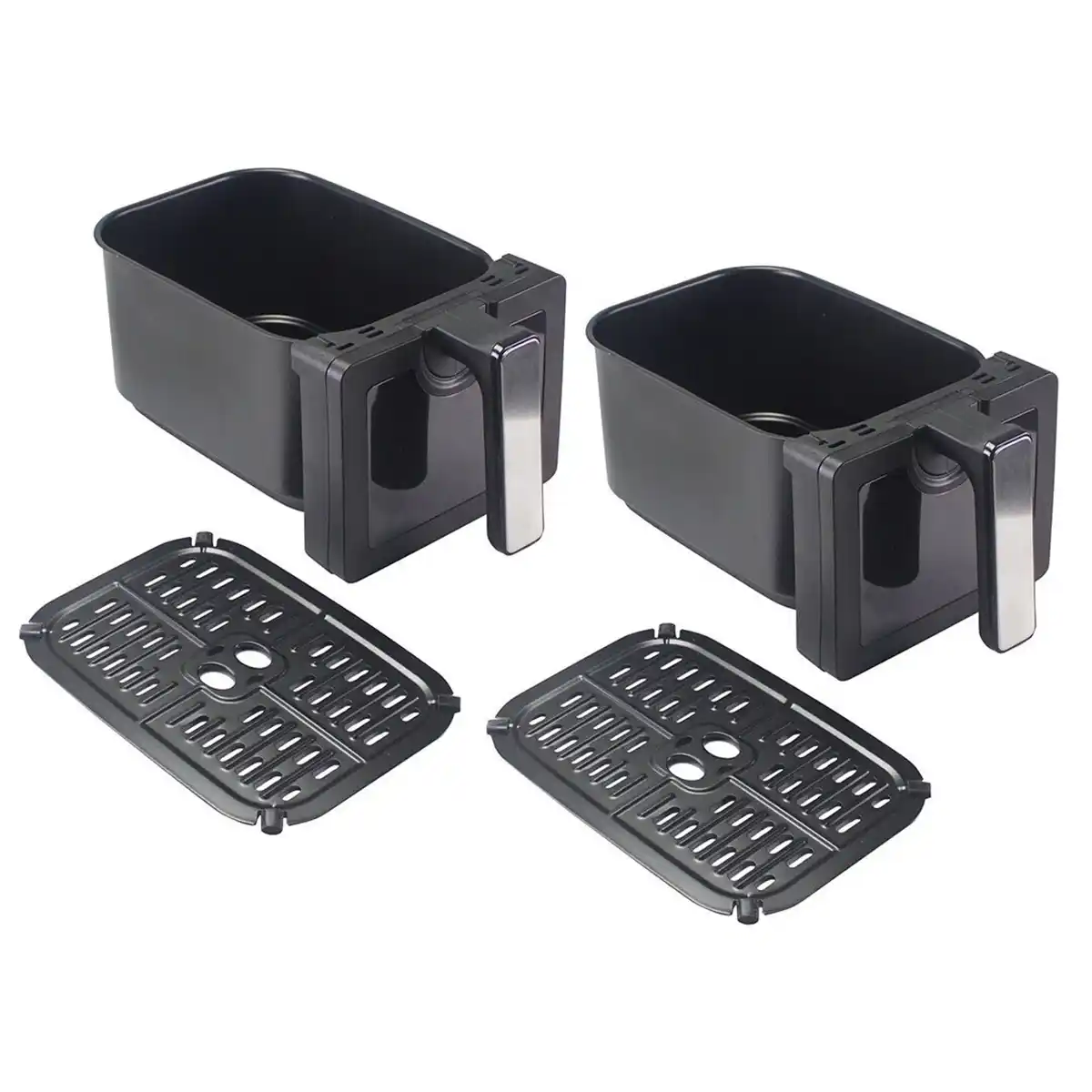 Beper P101FRI090 Air Fryer, Dupla friteza, Crna