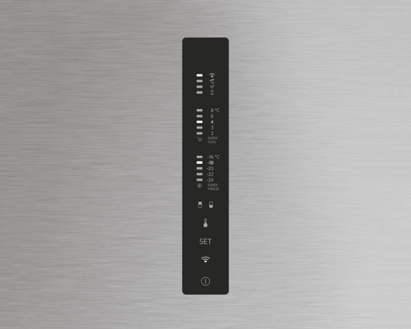 Frižider HOOVER HOCE7620DX Eco Power kombinovani visina 200cm/zapremina 258l+119l