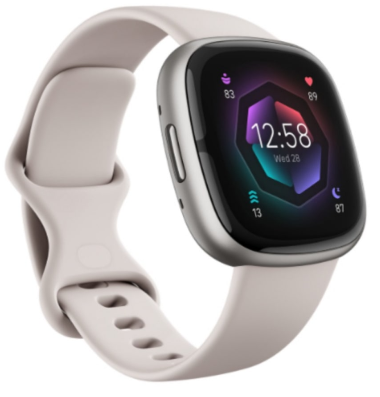 Fitbit FB521SRWT Sense 2 Pametni sat, Platinum