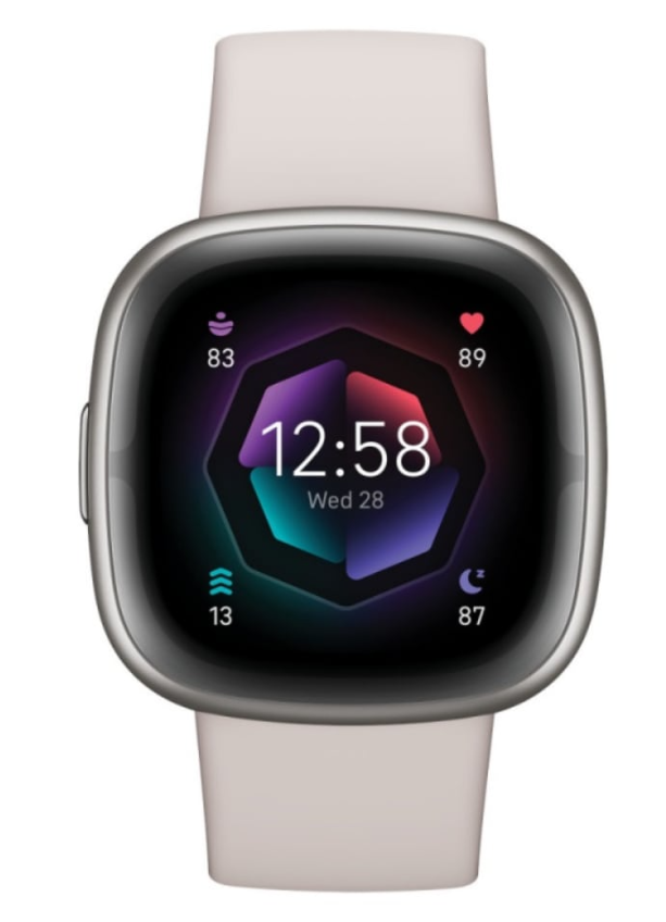 Fitbit FB521SRWT Sense 2 Pametni sat, Platinum