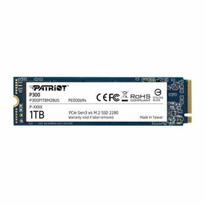 Patriot P300P1TBM28 M.2 NVMe 1TB P300 2100 MB/s/1650 MB/s