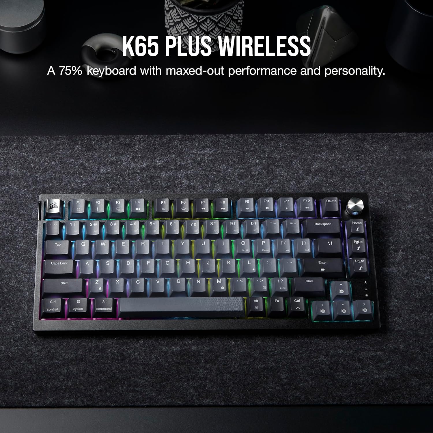 Corsair CH-91D401L-NA K65 Plus Tastatura bežicna/mehanicka RGB, Crna