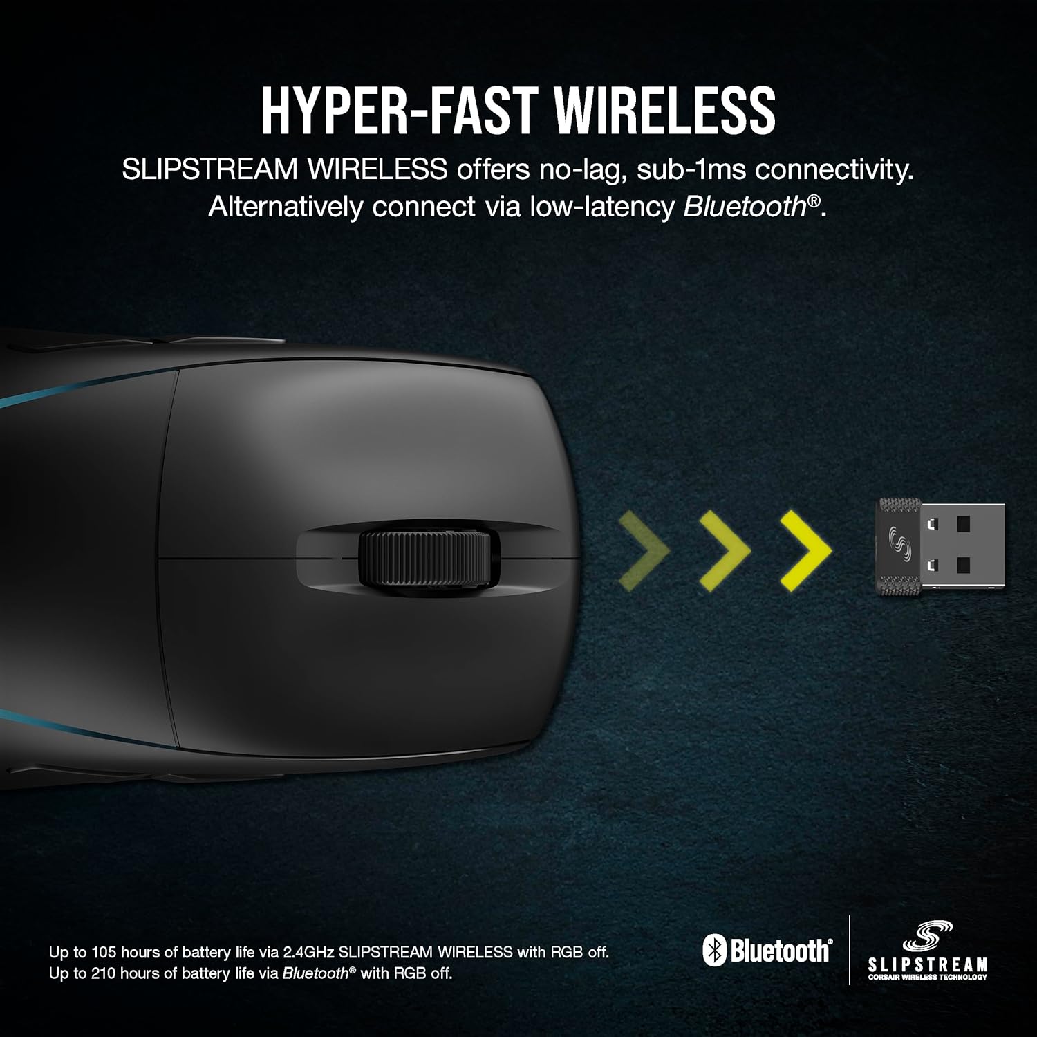 Corsair M75 Gaming miš WIRELESS, Crni