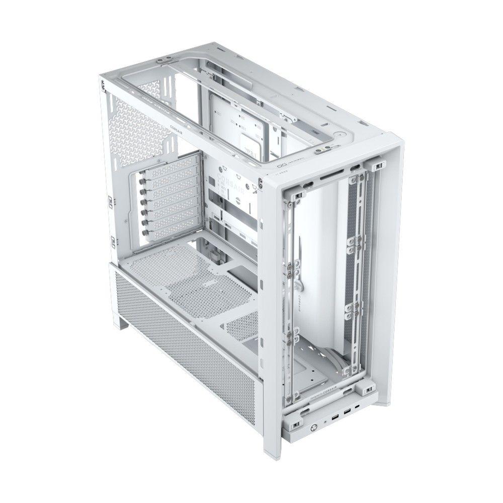 Corsair FRAME 4000D Kucište Mid-Tower ATX Kaljeno staklo Bez napajanja, Belo