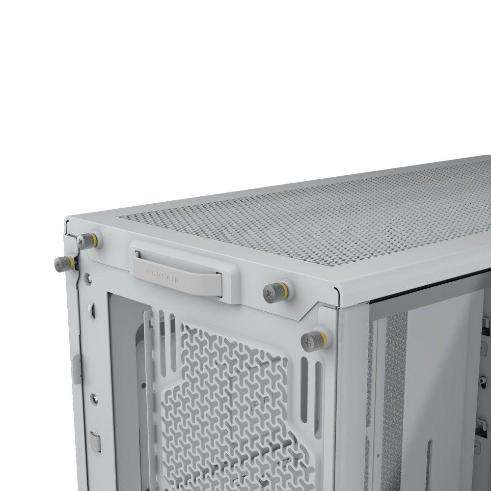 Corsair FRAME 4000D Kucište Mid-Tower ATX Kaljeno staklo Bez napajanja, Belo