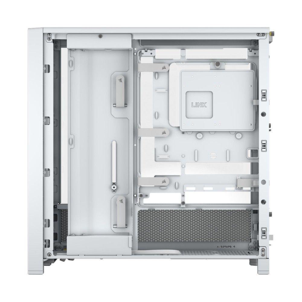 Corsair FRAME 4000D Kucište Mid-Tower ATX Kaljeno staklo Bez napajanja, Belo