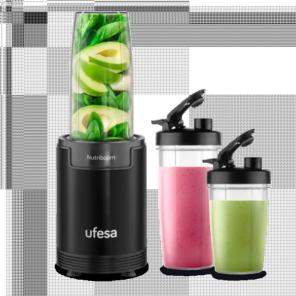 Blender Ufesa Nutriboom BS2500/black/3 containers/power 900W