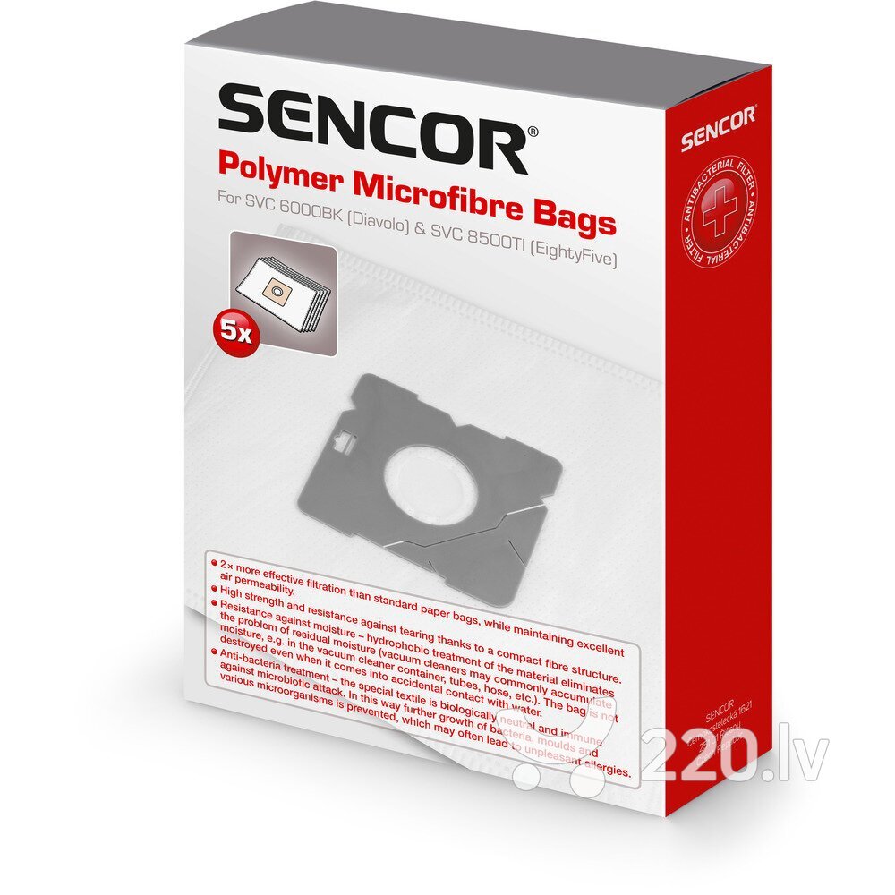 Sencor SVC 60XX/85XX/93XX Kese za usisivač 5\1 sive