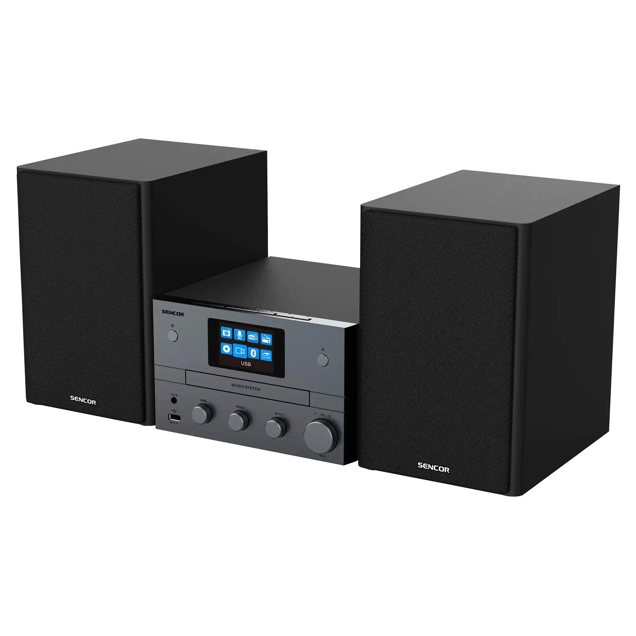 Sencor SMC 5700WDB Mikro linija WIFI DAB 100W, Crna