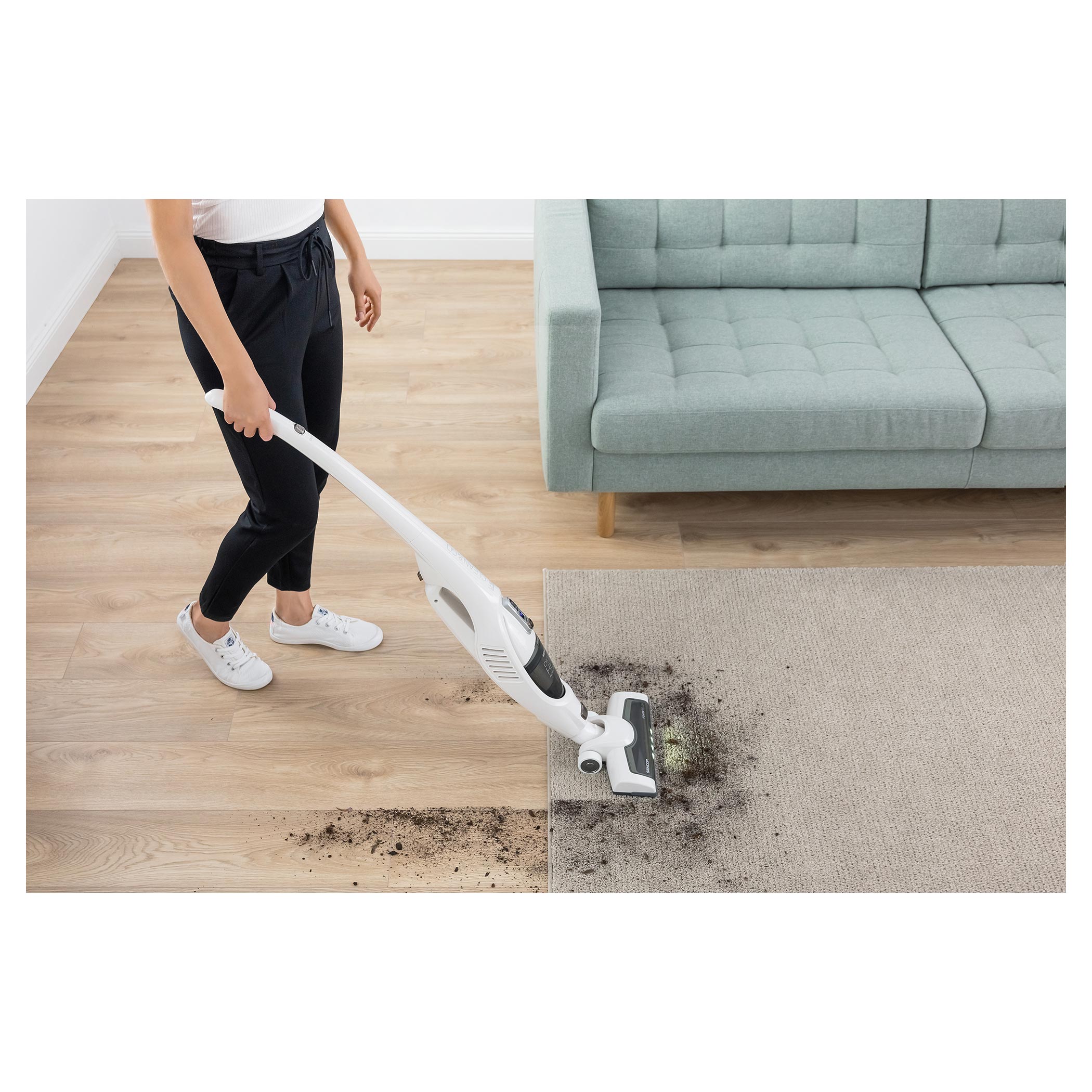 Sencor SVC 7811WH Bežični štapni usisivač 2u1 Vreme rada 25 minuta 0.5l, Beli