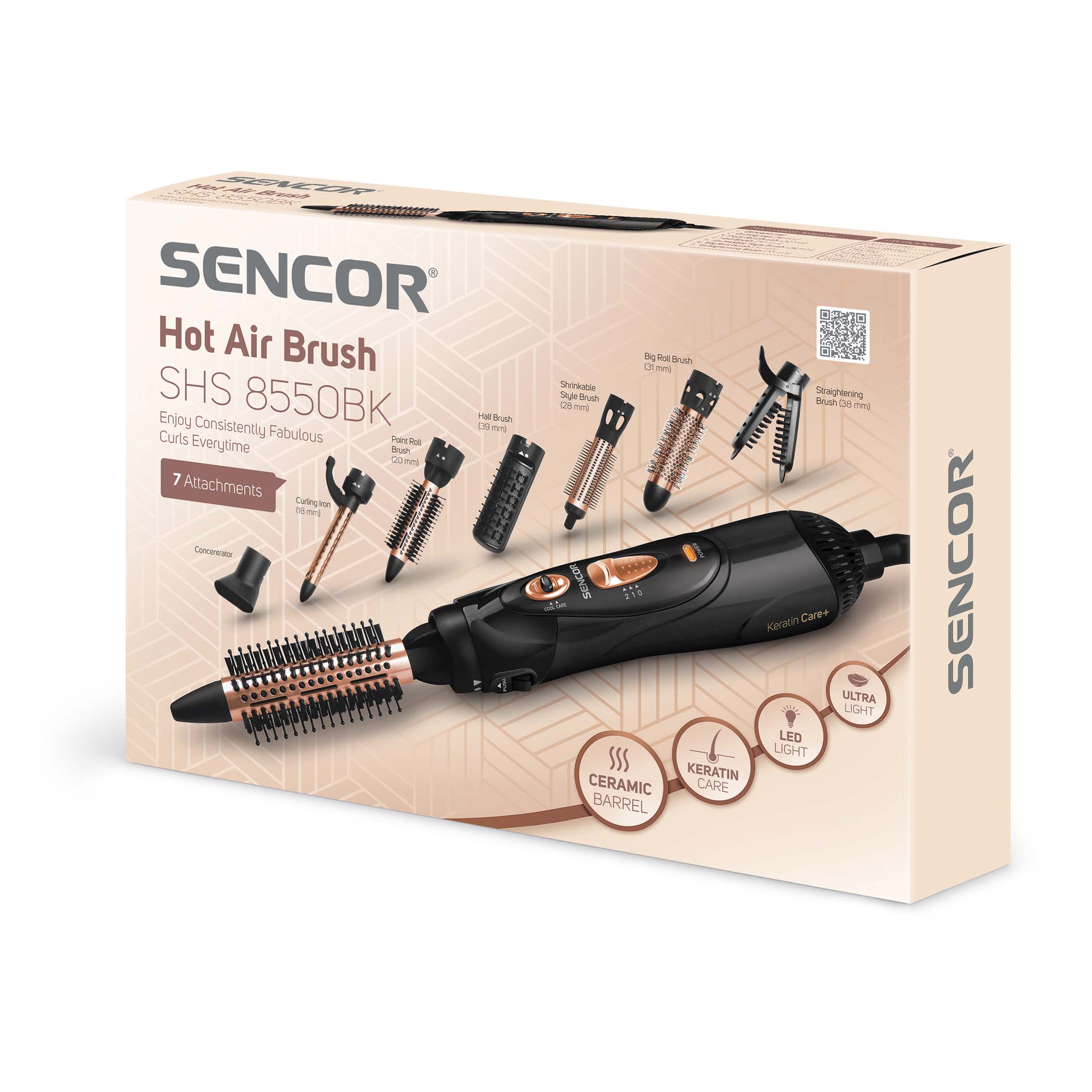 Sencor Aparat za uvijanje kose 1100 W 7 nastavaka