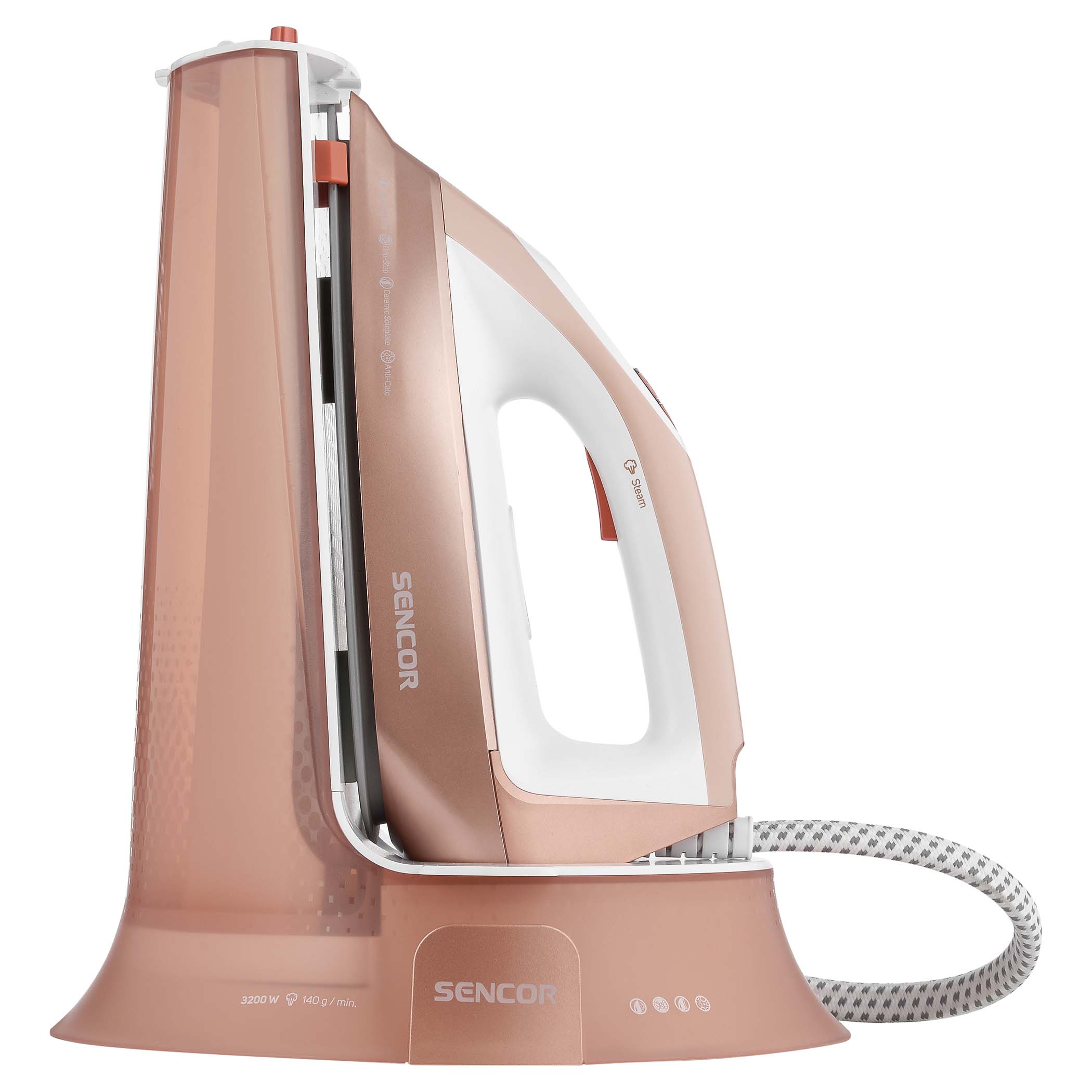 Sencor SSI 0910RS Parna stanica 3200 W Drip-stop Anti-Calc System